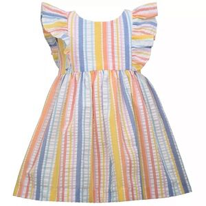 🍁Bonnie Jean Seersucker Pinafore Dress